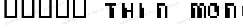 辰宇落雁體 Thin Monospaced字体转换